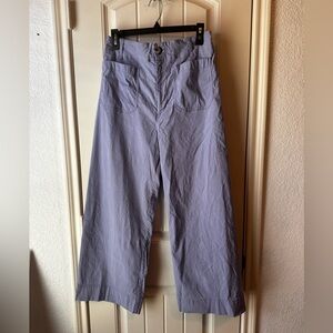 Maeve The Colette Purple/Periwinkle Crop Wide Leg Pants size 30
